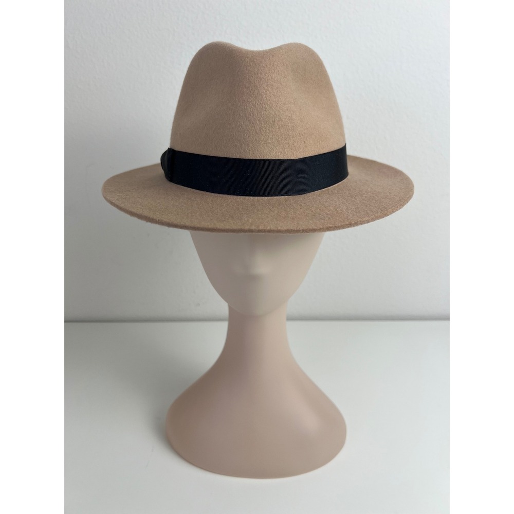 Lack of Color Kids Tan Australian Wool Fedora Hat One‎ Size Wide Brim Unisex